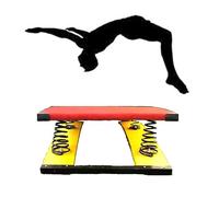 Trampolín De Gimnasia, Trampolín De Gimnasia De Madera Dura con Resorte Incorporado, Pedal De Resorte, Trampolín Curvo De Alta Resistencia(Size:Four50 * 80cm)