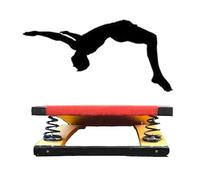 Trampolín De Gimnasia, Trampolín De Gimnasia De Madera Dura con Resorte Incorporado, Pedal De Resorte, Trampolín Curvo De Alta Resistencia(Size:Two50 * 80cm)