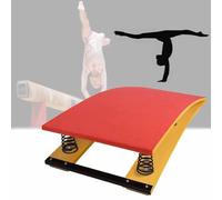 Trampolín de Gimnasia Trampolín de Gimnasia para Adultos Puente de Salto Curvo para niños Tablero de Resorte Profesional Resistente con 2 resortes, trampolín artístico Uso de Entrenamiento de Fitnes
