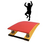 Trampolín de Gimnasia, trampolín de Salto Pesado con 2 resortes, Equipo Deportivo para gimnastas jóvenes, trampolín Curvo portátil