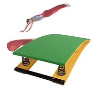 Trampolín de Gimnasia Trampolín Resistente para Hombre/Mujer, Madera Dura Engrosada con 4 resortes en el Interior, trampolín de Gimnasia Profesional para Entrenamiento atlético (Color: Verde)