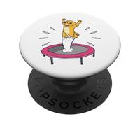 Trampolin de Jardín Fitness Gimnasta perros Trampolin PopSockets PopGrip Adhesivo