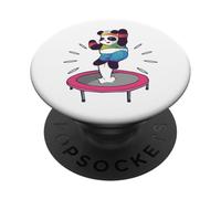 Trampolin de Jardín Gimnasta Fitness Trampolin Panda PopSockets PopGrip Adhesivo