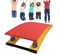 Trampolín Junior para Gimnasia - Entrenamiento De Salto para Niños, 2 Resortes De Acero - Rodamiento De 40/55 Kg, Equipo Deportivo para La Escuela, El Hogar (Color : Rosso, Size : 40x60cm)