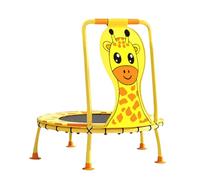 Trampolín para niños de 102 cm, diseño de jirafas, dispositivo de entrenamiento de fitness, con mango de espuma, capacidad de 200 kg, para niños de 1 a 6 años