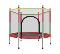 Trampolín para niños pequeños, trampolín para niños con red de seguridad, equipo de entretenimiento de rebote de 55 pulgadas para entrenamiento de fitness para niños