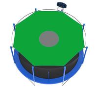 Trampolín Shade Cover with Foldable Canopy Awning Design, Waterproof Tear-Resistant Tent Top for Sun Protection in Outdoor Sports Areas, Patios and Backyard Playgrounds