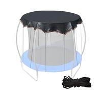 Trampolin Sonnenschutzabdeckung | Trampolin Sonnenschutz mit Schnur | Wetterbeständig Design Netz mit Kordel und UV-Meshplane für Outdoor-Sportzubehör im Garten, auf dem Spielplatz und der Te