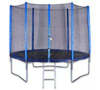 Trampolín Spartan con red de seguridad y escalera - 250 cm
