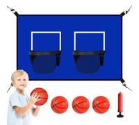 Trampoline Basketball Hoop - Outdoor Jump Game, Mini Basketball Set