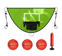 Trampoline Basketball Hoop Set, Multipurpose Basketball Hoop Outdoor, Basketball Hoop with Pump and Ball, Trampolín Hoop, Kids Trampolín Sports Accessories, Basketball Hoop for Fun Trampoline