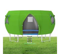 Trampoline Canopy, Outdoor Sun Shade Cover, Durable Waterproof Fabric with UV Block Protection, Easy Installation for Backyard 14FT Round Trampoline for Kids Play, Oxford Cloth 2800g, 14ft