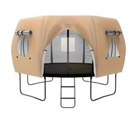 Trampoline Canopy, Outdoor Sun Shade Cover, Durable Waterproof Fabric with UV Block Protection, Easy Installation for Backyard 14FT Round Trampoline for Kids Play, Oxford Cloth 2800g, 14ft