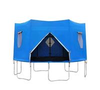 Trampoline Cover - Waterproof Oxford Cloth Outdoor Trampoline Tent | Windproof Sun Protective Proof Shelter with For 6 Bar Straight Trampolines Backyard Garden Patio