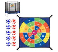 Trampoline Dart - Board Game Sticky Ball Target Set | Outdoor Indoor Toss Catch Target Practice Game Safe Fun Sports Toy for Kids, Adults, Backyard, Birthday or Neighborhood Play
