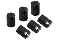 Trampoline Enclosure Pole Cap - 6 uds. Safety End Caps 140g Steel Frame Top Ring Cover, Replacement Rod Protector | Flat Sheet Thumb Screw Fit Durable Trampoline Repair Safety Guard Outdoor Use