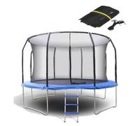 Trampoline Protective Net, Breathable Trampoline Safety Net for 8ft 10ft 12ft 14, Replacement Enclosure Net Accessory(12ft 8 Pole)