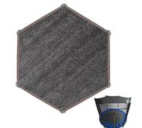 Trampoline Rain Covers, Outdoor Trampoline Sunshade, 120 Inches Foldable Sun Protection, Easy to Install or Remove, Jumping Mat Sunblock Cloth for Patio, Backyard, Garden