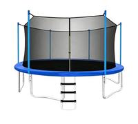 Trampoline Safety Net - 12 To 14 Foot Round Enclosure Replacement 1.38kg | PE Weather Resistant Protection System with Adjustable Buckles For Backyard Garden Outdoor Jumping Use