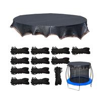 Trampoline Shade Cloth | UV Protection Net with Cord Mesh Tarp Outdoor Sports Accessories For Lawn Garden Playground Patio Backyard Straight Pole