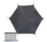 Trampoline Shade Cover - Outdoor Mesh Top Rain for Dust Barrier | Protective Net Tarp with Jumping Area, Backyard Playground School Park Garden for Community Use Safety Sun Shelter