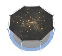 Trampoline Shade Cover - Outdoor Sun Protection Canopy for Backyard Play | Oxford Fabric with UV Blocking, Adjustable Fastening Straps, Weather Cover for Round Jumping Trampolines