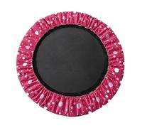 Trampoline Spring Cover, Thickened Tear-Resistant Oxford Cloth, Waterproof UV-Resistant Safety Pad Pad Shock-Absorbing Edge Protection for Fitness and Outdoor Entertainment, Rose Red