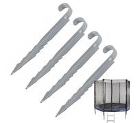 Trampoline Stakes Heavy Duty Stakes, Trampoline Wind Stakes, Swing Fixing Hooks for Ground, Set of 4 Fixing Anchors for Swing Winter Foil, Outdoor Equipment Anchoring Tool