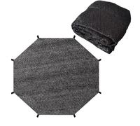 Trampoline Sunshade Cover | PP Mesh, 6-14ft Round | UV Protection Canopy For 6 Or 8 Poles | Heat Shield Top For Backyard Trampolines