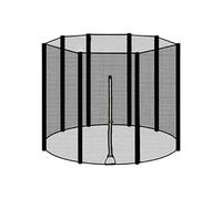 Trampoline Sunshade Net, Breathable Childrens Enclosure, Heavy Duty with Closures, Reinforced Triple Stitching Netting, Flexible Round Style with Straps, Backyard Activity Shield for Outdoor Play