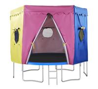 Trampoline Tent, Outdoor Sunshade, Canopy Cover, Multicolor, Waterproof Rainproof Fabric Tarp, Protective Enclosure Design, for Jumping Pool Outdoor Events Use