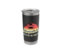 Trampolining Is My Me Time Retro Loves Gymnastics Trampolín Vaso térmico de acero inoxidable de doble pared