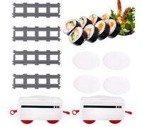 Traña De Sushi De Cinta Transportadora - Tren De Juguete Eléctrico | Juguete De Automóvil De Sushi | Asamblea Creativa ABS Conjunto Electrónico Safe Interactive Play Stem Regalo De Cumpleaños