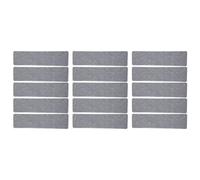 Trañas de escaleras alfombras 15 PC para escalones de madera con respaldo de goma sin deslizamiento, 76 x 20.5 cm / 29.9 x 8 pulgadas con respaldo autoadhesivo para ancianos y (Rayas de humo)