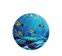 Tranquil - Ambientador de coche con diseño de paisaje submarino, 10 hojas colgantes perfumadas para coche