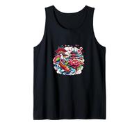 Tranquil Koi - Gráfico Tradicional de Cultura Japonesa - S26 Camiseta sin Mangas