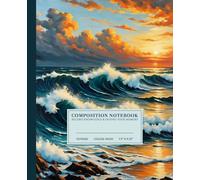 Tranquil Ocean Waves Composition Notebook | Peaceful College-Ruled Notebook: Calm Seascape | 110 Pages | 7.5" x 9.25" | Ideal for Students, Artists, and Dreamers