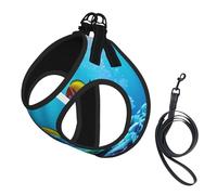 Tranquil Underwater Scenery - Juego de arnés y correa para perro, transpirable, ajustable, a prueba de escapes, para gatos y perros