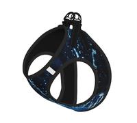 Tranquil Water Print - Juego de correa para gato y perro, chaleco reflectante ajustable a prueba de fugas con malla suave transpirable, para mascotas pequeñas y cachorros gatitos