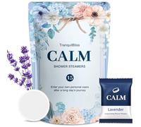 TranquilBliss Vaporizadores de ducha, paquete de 15 bombas de ducha con aroma a lavanda, regalos de autocuidado para mujeres que lo tienen todo, regalos de cumpleaños de relajación para mujeres