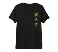 Tranquilidad, Paz Escrito con Kanji JAPONESES. Camiseta Premium