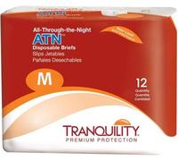 Tranquility ATN All-Through-the-Night Disposable Briefs - Medium - - Case of 96 by Principle Business Enterprises