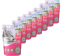 Tranquille - Caña para Gatos de sílice con Cristales Finos y carbón Activado 3,70 L, Lote de 8