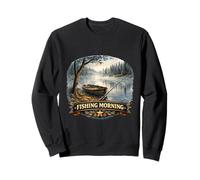 Tranquilo Lakeside Angler Amanecer Escape Wilderness Sudadera