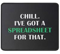 Tranquilo, Tengo Una Hoja De Cálculo para Ese Contable. Alfombrilla De Escritorio Lavable Alfombrilla De Ratón Antideslizante Mousepad para Oficina Pc Hogar 25X30Cm