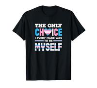 Trans Pride Be Myself para los partidarios de la Identidad LGBTQ+ Camiseta