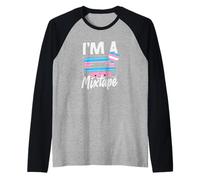 Trans Pride I'm A Mixtape para los partidarios de la Identidad LGBTQ+ Camiseta Manga Raglan