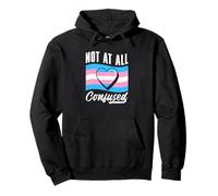 Trans Pride no se confunde en absoluto a los partidarios de la Identidad LGBTQ+ Sudadera con Capucha