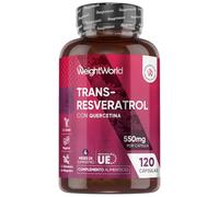 Trans Resveratrol con Quercetina 550mg - 4 Meses de Suministro