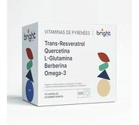 Trans-Resveratrol L-Glutamina Berberina Quercetina Omega-3 - Gestión de la Barrera Intestinal, 5 Suplementos en 1 Paquete I 28 Dosis 112 sachets diarios
